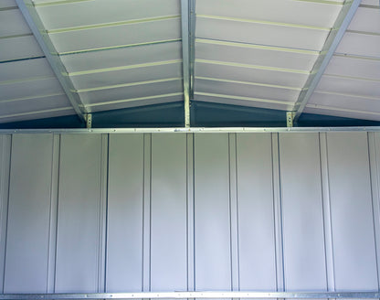 Arrow Shed Classic 10' x 12' Hangar de rangement extérieur cadenassable en acier, bleu gris 10' x 12' 