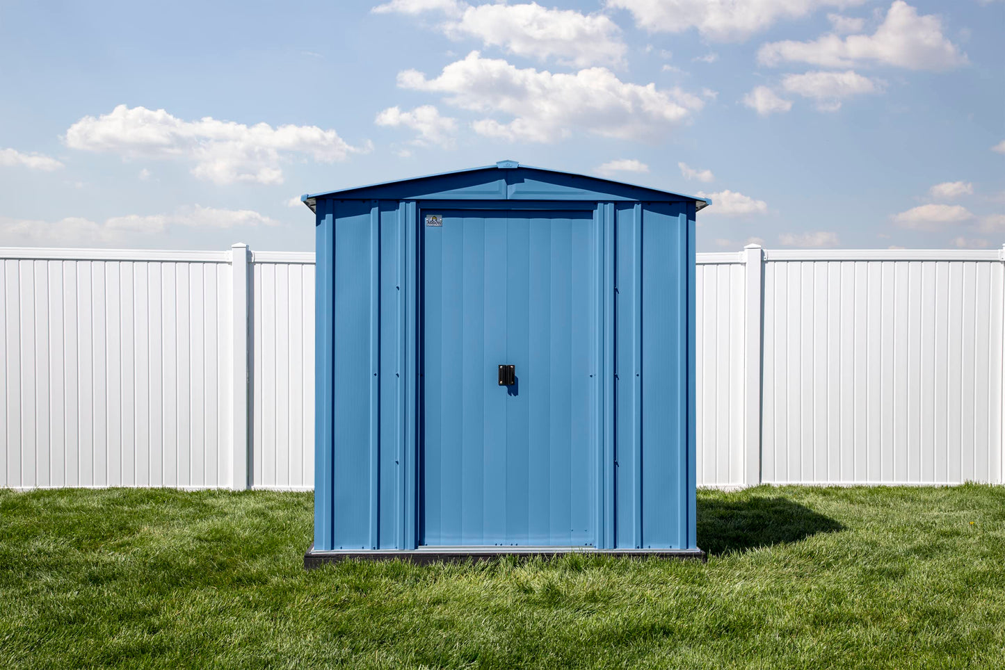 Arrow Shed Classic 6' x 7' Outdoor Padlockable Steel Storage Shed Building,Blue Grey Blue Grey 6' x 7'