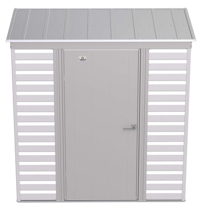 Arrow Shed Select Hangar de rangement extérieur verrouillable en acier, 6' x 4', gris flûte 