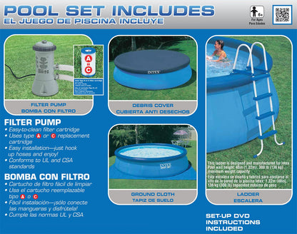 Ensemble de piscine Intex Easy Set 15' x 48" + accessoires