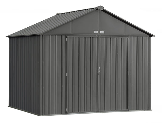 Arrow 10' x 8' EZEE Shed Charcoal Extra High Gable Steel Storage Shed