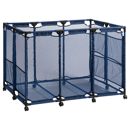 ALIMORDEN Pool Storage Bin, Ball and Toy Mesh Container, Blue(50"x31"x34") L