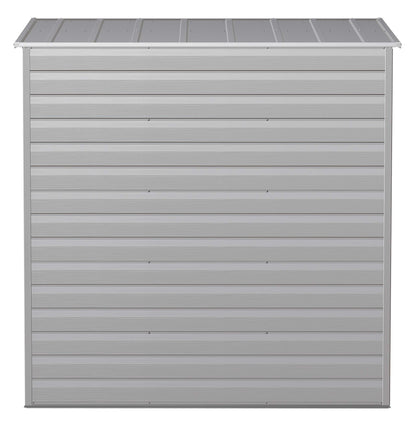 Arrow Shed Select Hangar de rangement extérieur verrouillable en acier, 6' x 4', gris flûte 