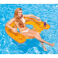 Intex 58859EP Sit 'N Float Inflatable Colorful Floating Tube Loungers with Backrest and Cup Holders for Pool, Lake, and Rivers, 4 Pack (Colors Vary)
