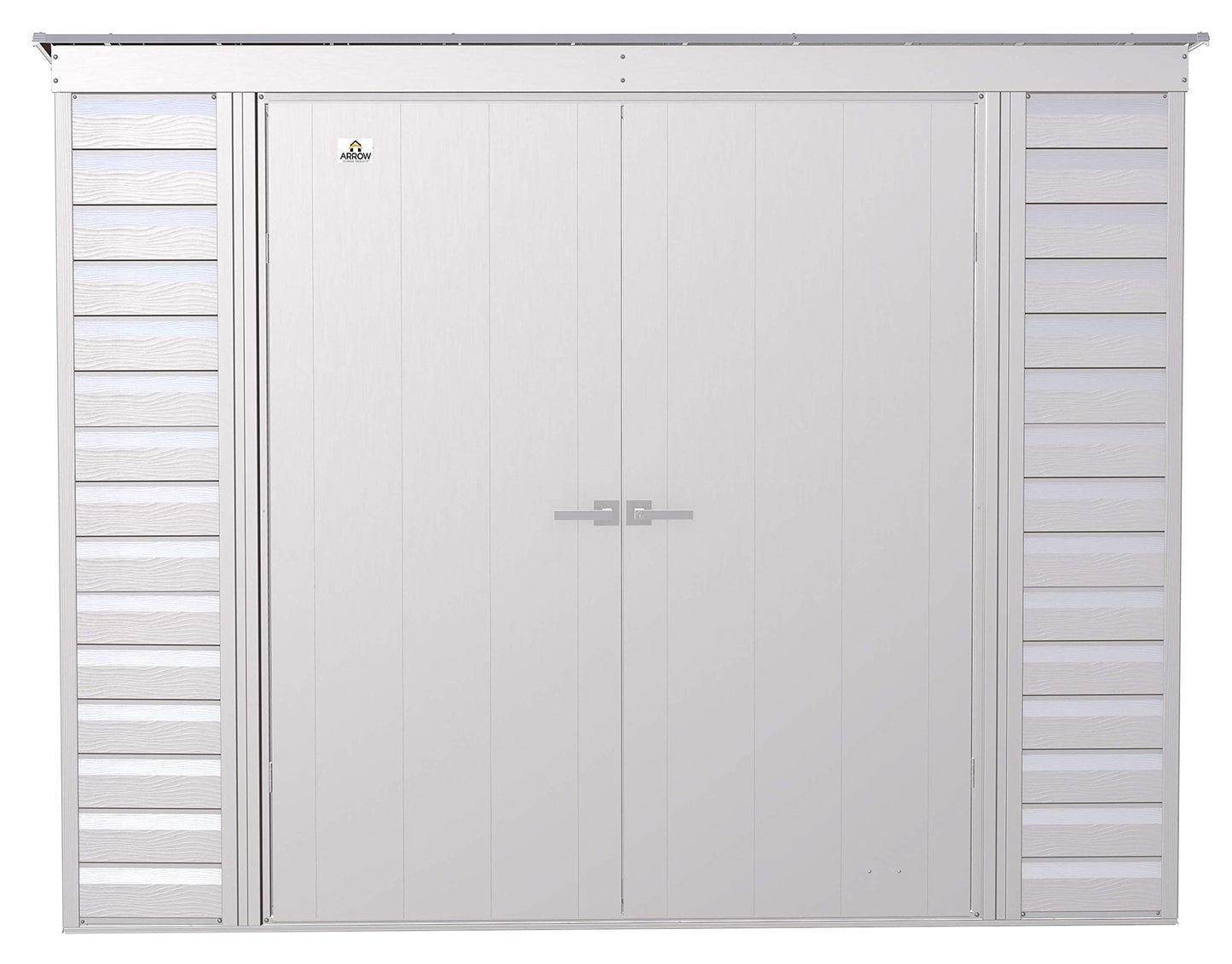 Arrow Shed Select Hangar de rangement extérieur verrouillable en acier, 8' x 4', gris flûte 