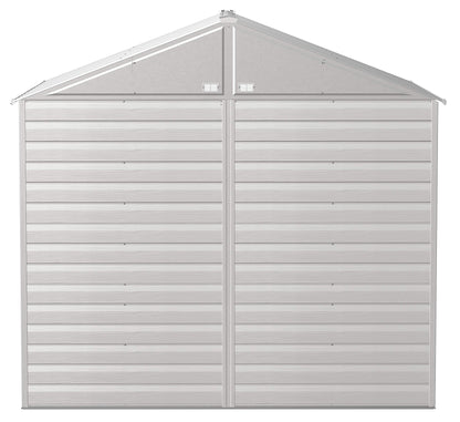 Arrow Shed Select Hangar de rangement extérieur verrouillable en acier, 8' x 8', gris flûte 