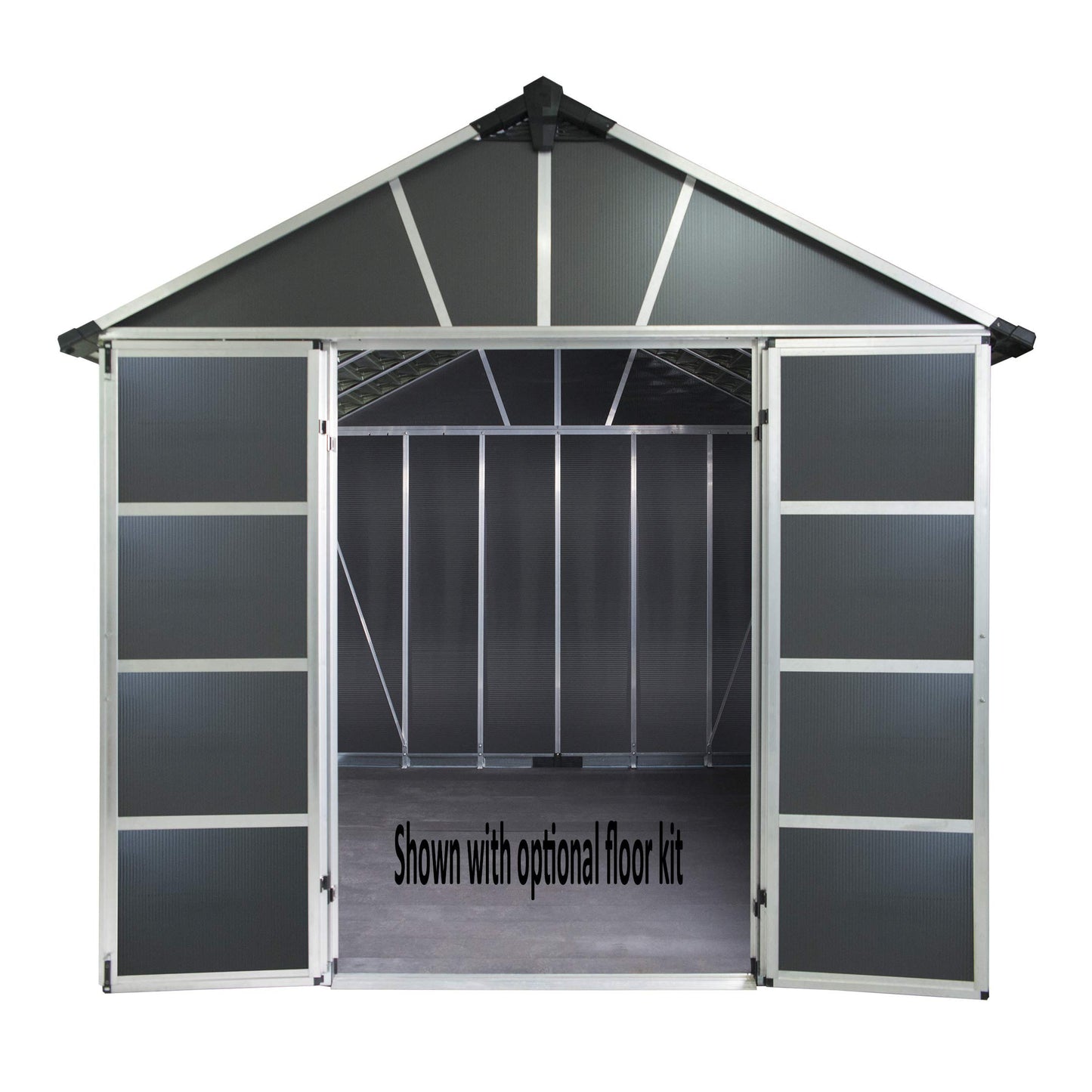 Palram - Canopia | Yukon 11x9 Storage Shed, Gray 11' x 9'