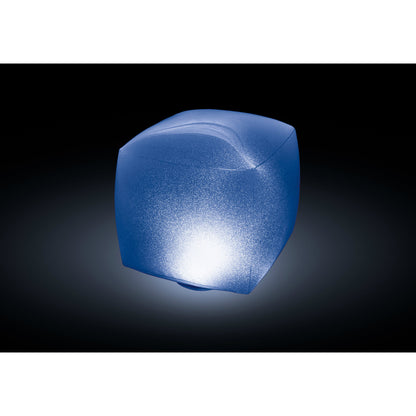 Intex Floating LED Inflatable Cube Light with Multi-Color Illumination, Battery Powered