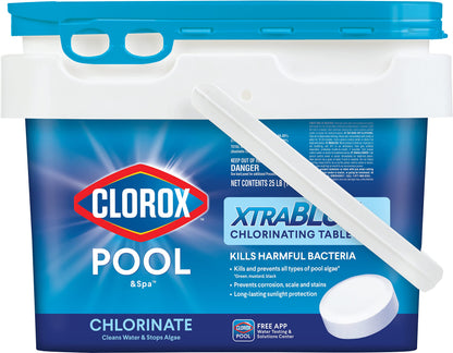 Clorox Pool&amp;Spa XtraBlue Comprimés de chloration longue durée 7,6 cm 11,3 kg