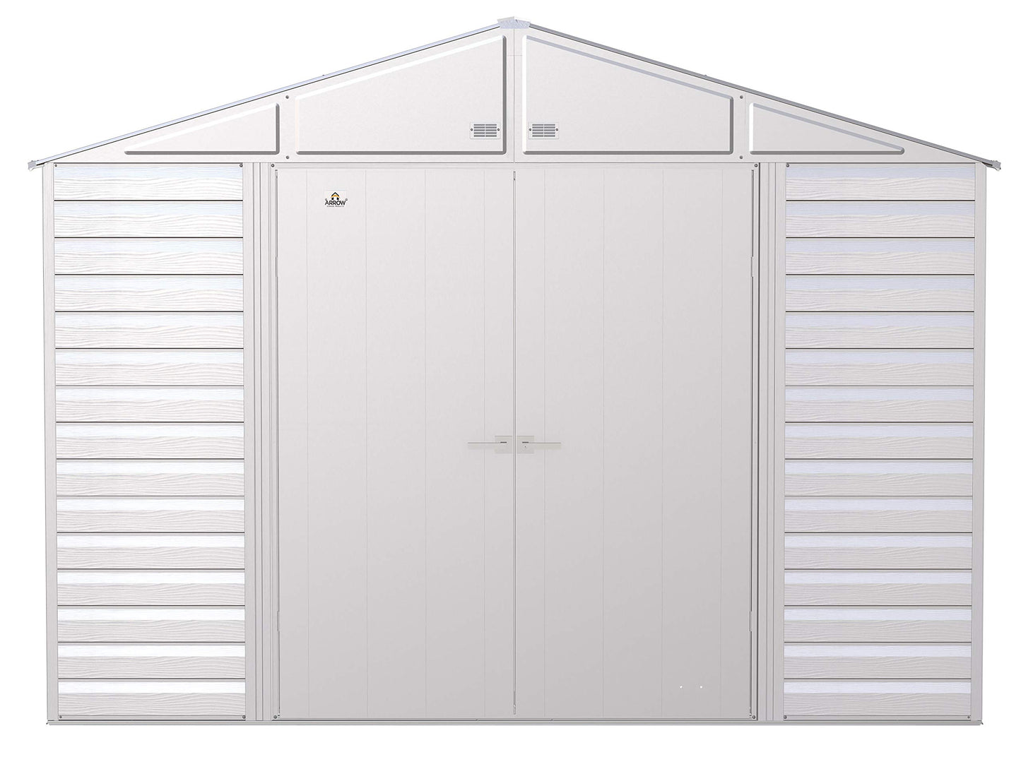 Arrow Shed Select Hangar de rangement extérieur verrouillable en acier, 10' x 14', gris flûte 