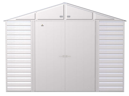 Arrow Shed Select Hangar de rangement extérieur verrouillable en acier, 10' x 14', gris flûte 