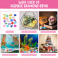 16 Pieces Diving Gems Pool Toys Large Acrylic Gems Big Diamond Gems Pirate Treasure Chest Summer Underwater Swimming Toys for Birthday Swimming Pool Party Favors (Classic Style) Classic