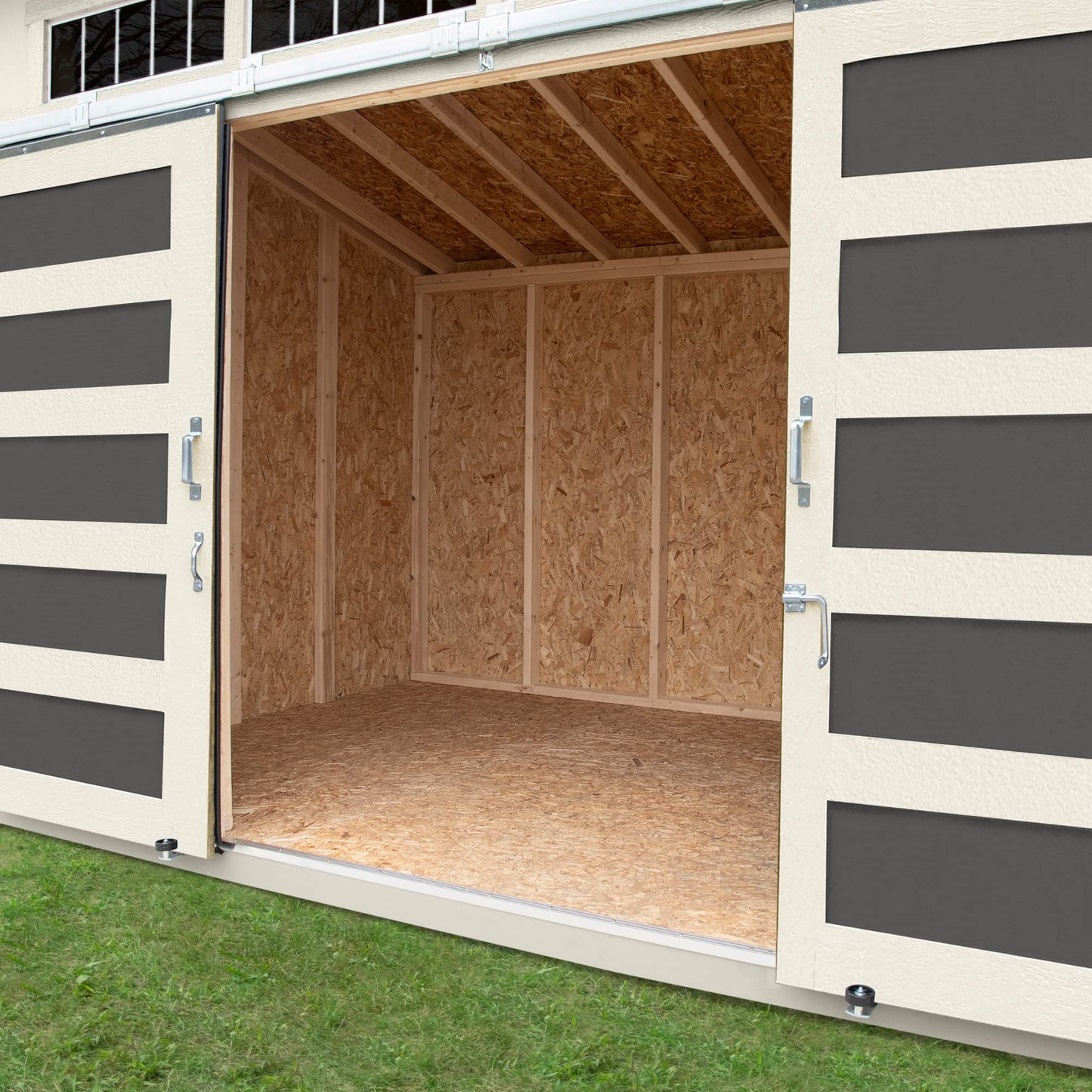 Handy Home Products Palisade 12x8 Do-it-Yourself Wooden Storage Shed with Floor