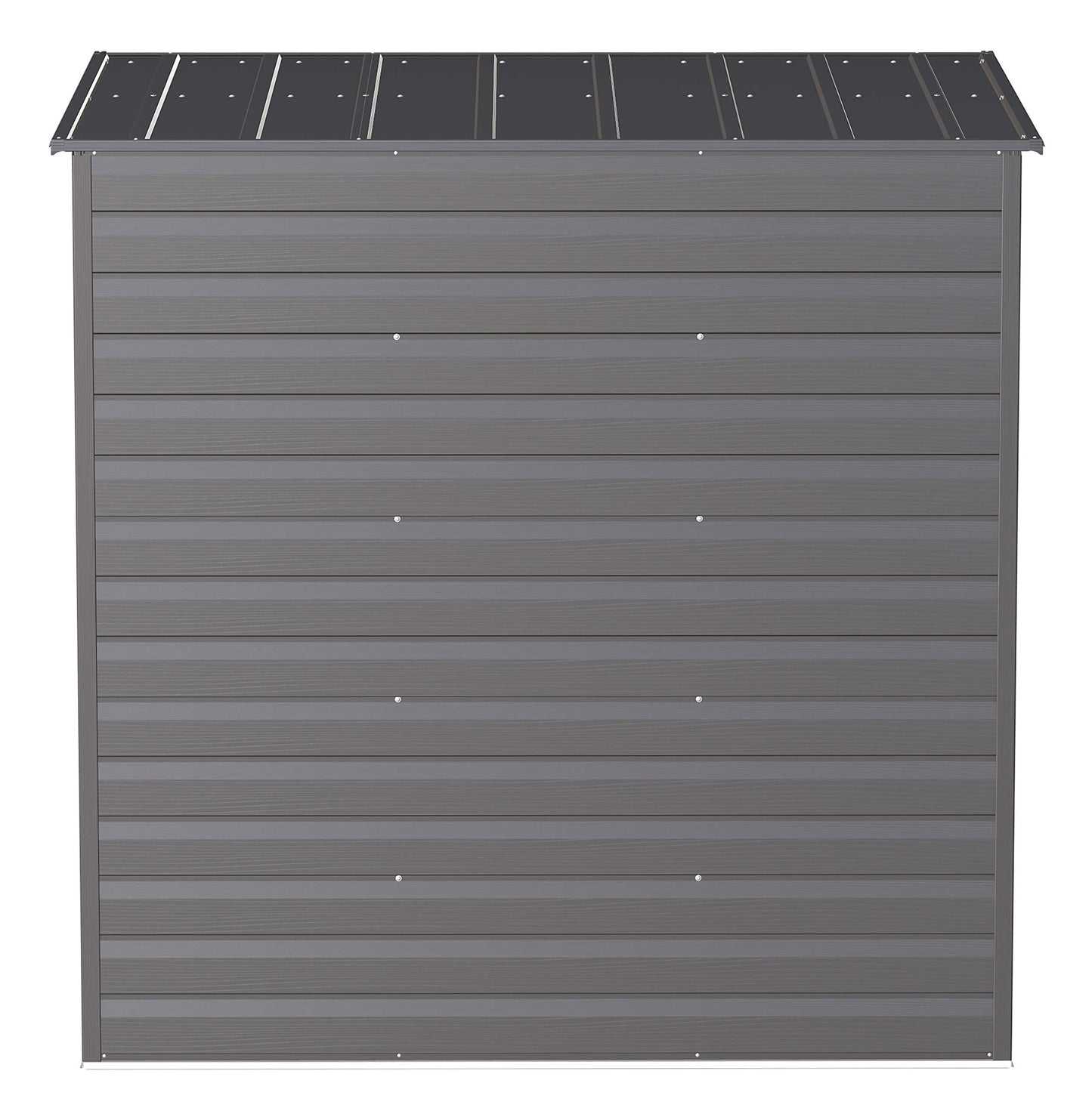 Arrow Shed Select 6' x 4' Outdoor Lockable Steel Storage Shed Building, Charcoal