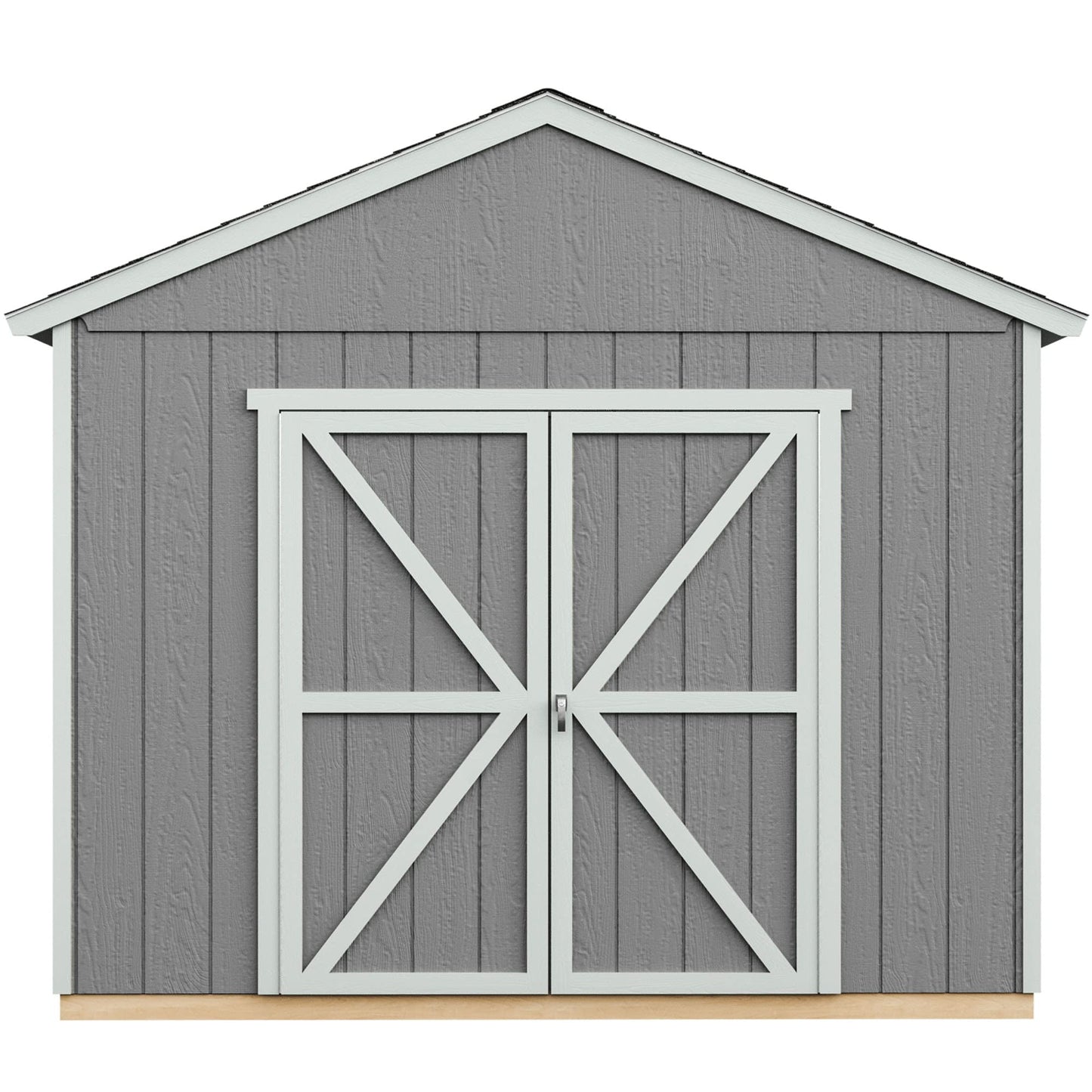 Handy Home Products Rookwood 10x10 Do-It-Yourself Wooden Storage Shed Brown Without Floor