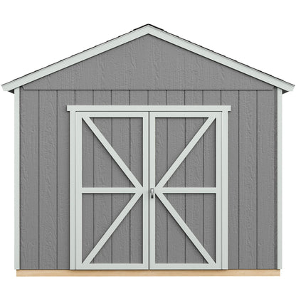 Handy Home Products Rookwood 10 X 8 Do-it-Yourself Wooden Storage Shed Brown 10x8 Without Floor