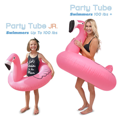 GoFloats GoFloats Flamingo Party Tube Gonflable Party Tube Jr. Rose