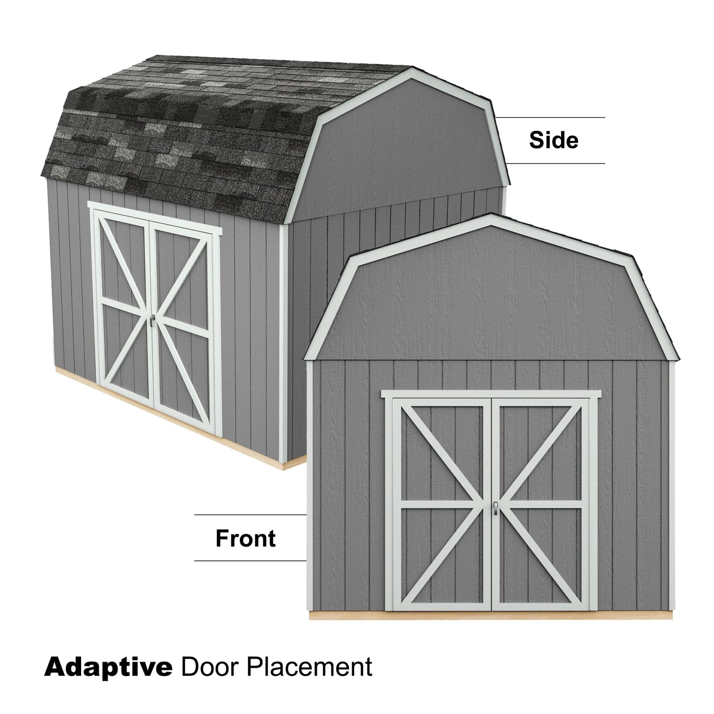 Handy Home Products Hangar de rangement en bois avec plancher Braymore 10 x 14 cm 