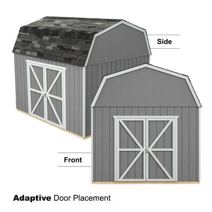 Handy Home Products Hangar de rangement en bois avec plancher Braymore 10 x 14 cm 