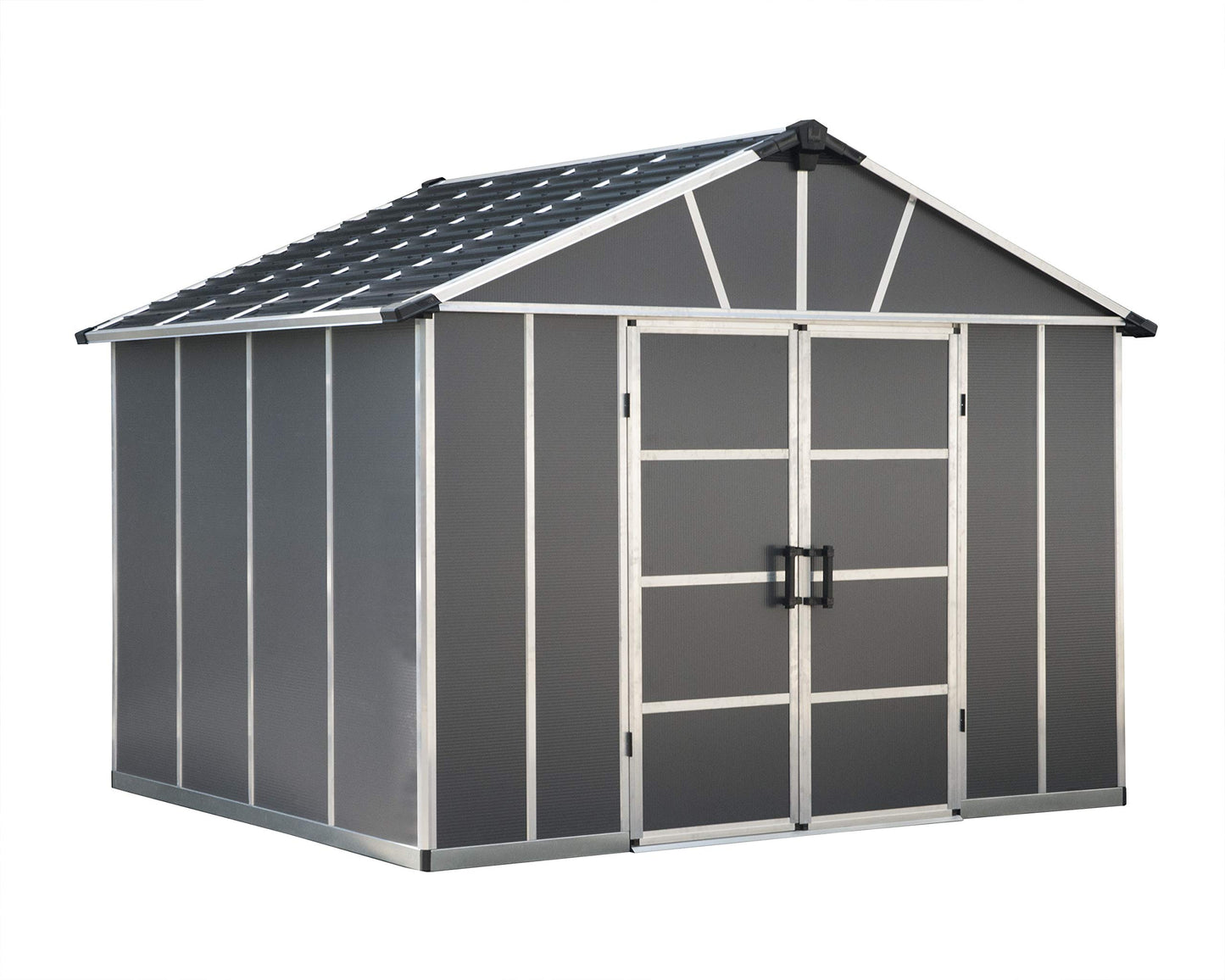 Palram - Canopia | Yukon 11x9 Storage Shed, Gray 11' x 9'