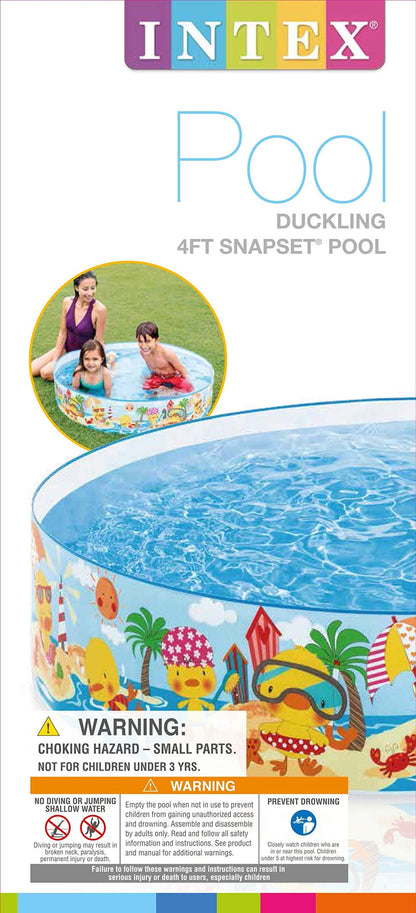 Intex Duckling Snapset Piscine, 4 pi x 10 po