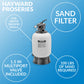 Hayward W3S166T1580S ProSeries Sand Filter 16 In., 1 HP System for Above-Ground Pools 16 Inch (W3S166T1580S)