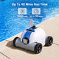 Cordless Robotic Pool Cleaner, Automatic Pool Vacuum with 60-90 Mins Working Time, Rechargeable Battery, IPX8 Waterproof for Above/In-Ground Swimming Pools Up to 861 Sq Ft