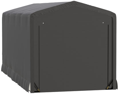 ShelterLogic ShelterTube Abri de garage et de stockage, 10' x 23' x 10', cadre en acier robuste, boîtier résistant au vent et à la neige, gris 10' x 23' x 10' 