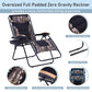 PHI VILLA Oversize XL Padded Zero Gravity Lounge Chair Family Lovers Pack with Wide Armrest Foldable Recliner, Set of 2, Support 400 LBS (Camouflage) Camouflage-oversized 2-Pack