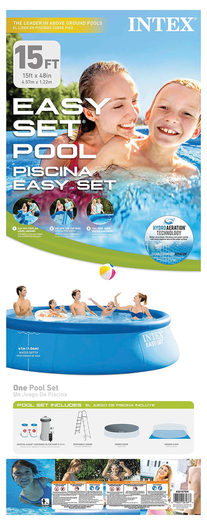 Intex Easy Set Pool with Accessories, 15' x 48"