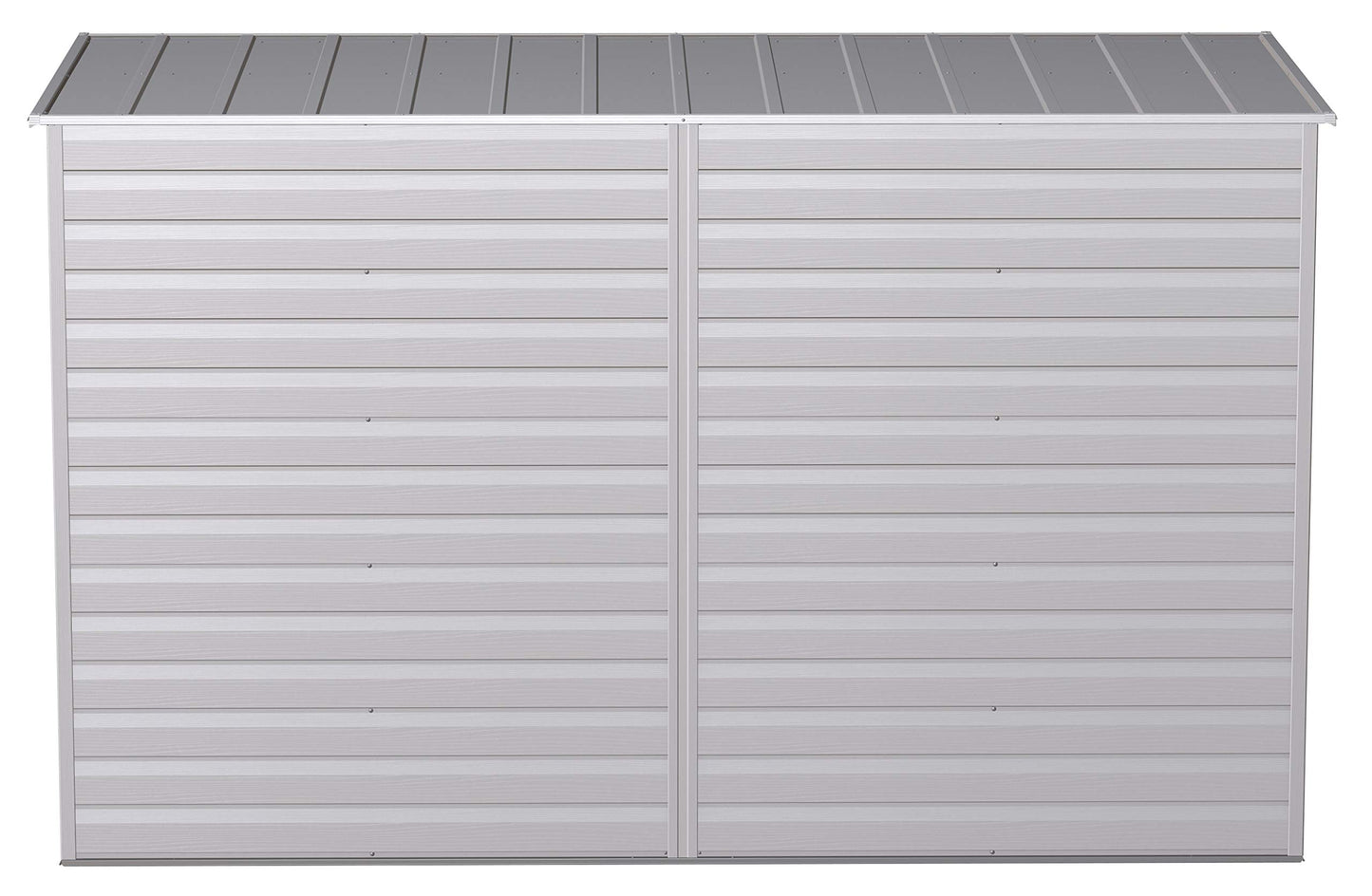 Arrow Shed Select 10' x 4' Outdoor Lockable Steel Storage Shed Building, Flute Grey