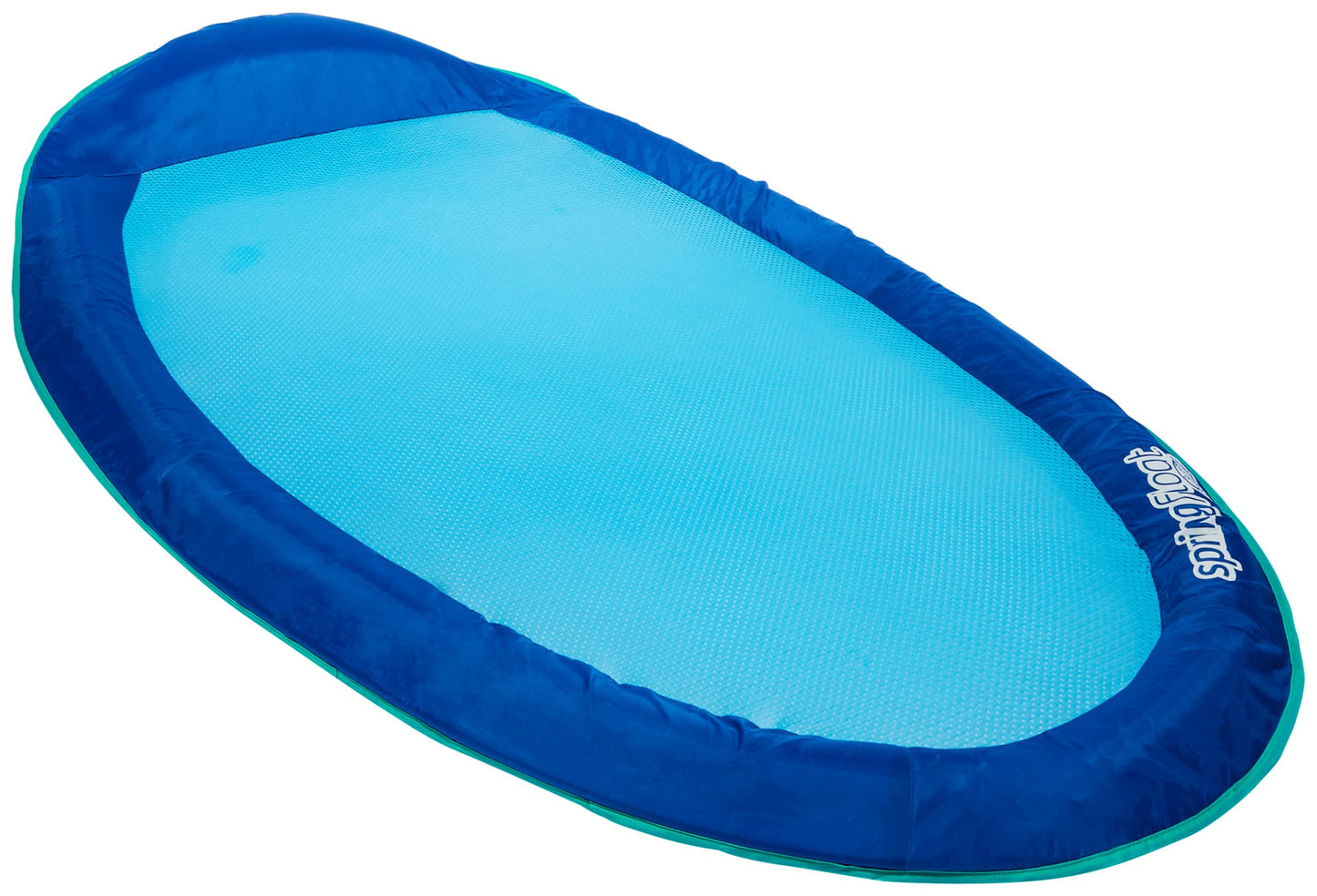 SwimWays Spring Float Original Pool Lounge Chair with Hyper-Flate Valve, Blue