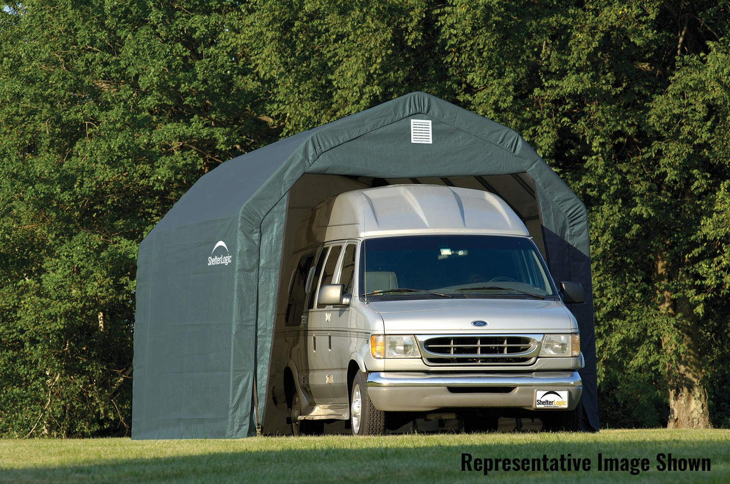 ShelterLogic 90254 Green 12'x28'x11' Barn Shelter 12' x 28' x 11'