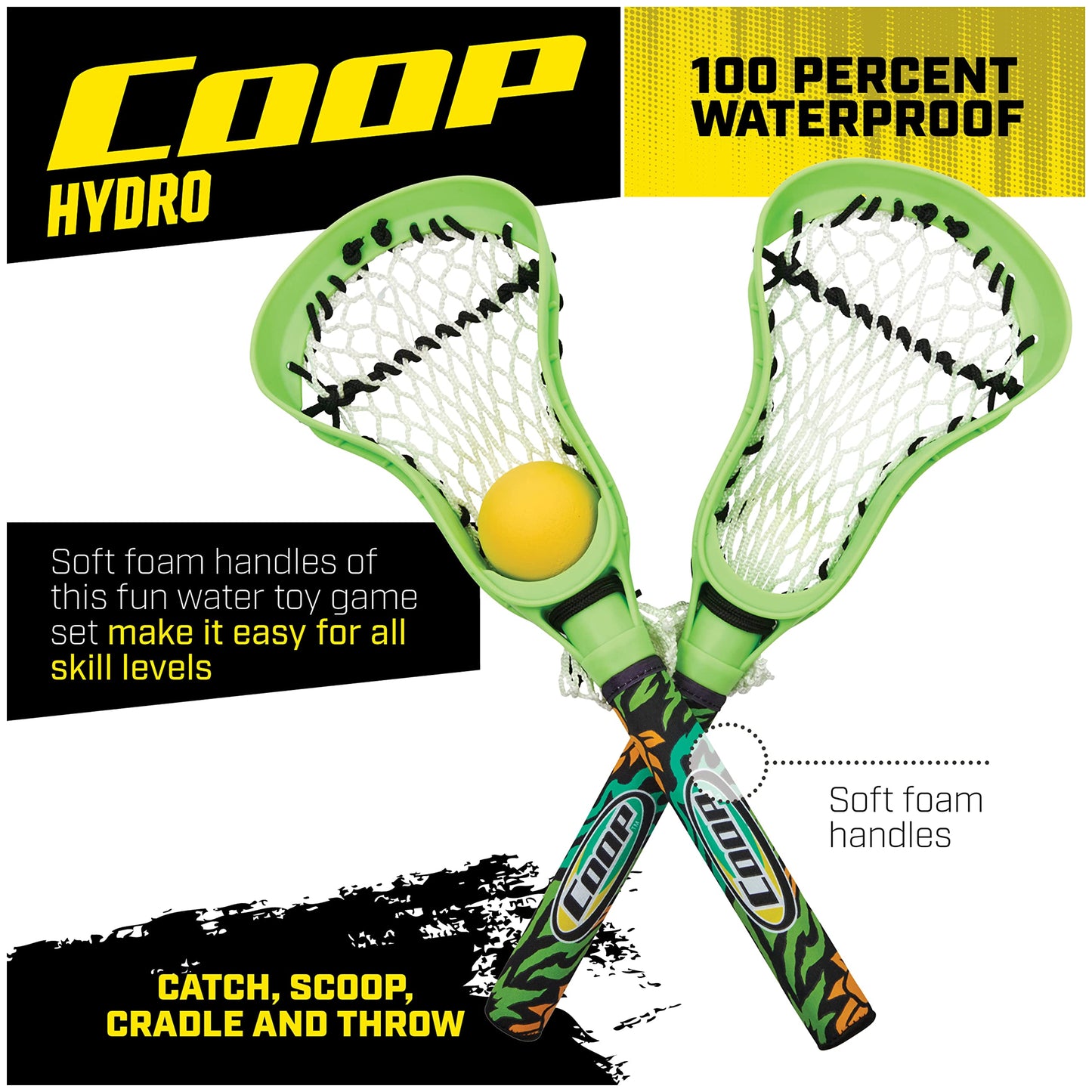 COOP Hydro Lacrosse, Vert, Jeux de plein air pour adultes et enfants