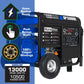 DuroMax XP13000E Gas Powered Portable Generator-13000 Watt Electric Start-Home Back Up & RV Ready, 50 State Approved, Blue/Black 13,000-Watt Gas