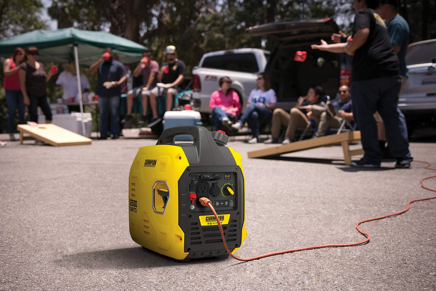 Champion Power Equipment 200951 Générateur à onduleur portable de 2 500 watts, ultraléger 2 500 watts + gaz + manuel de démarrage EZ 