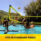 CROSSNET H2O Volleyball Pool Game for Adults and Family - Four Square Net Pool Game - Quick Assemble & Portable - Pool Volleyball Set for Inground Pools - Perfect Pool Toys for All Ages W/Accessories