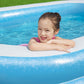 H2OGO! Blue Rectangular 8'6" Inflatable Family Pool | Perfect for Kids, Ages 6+