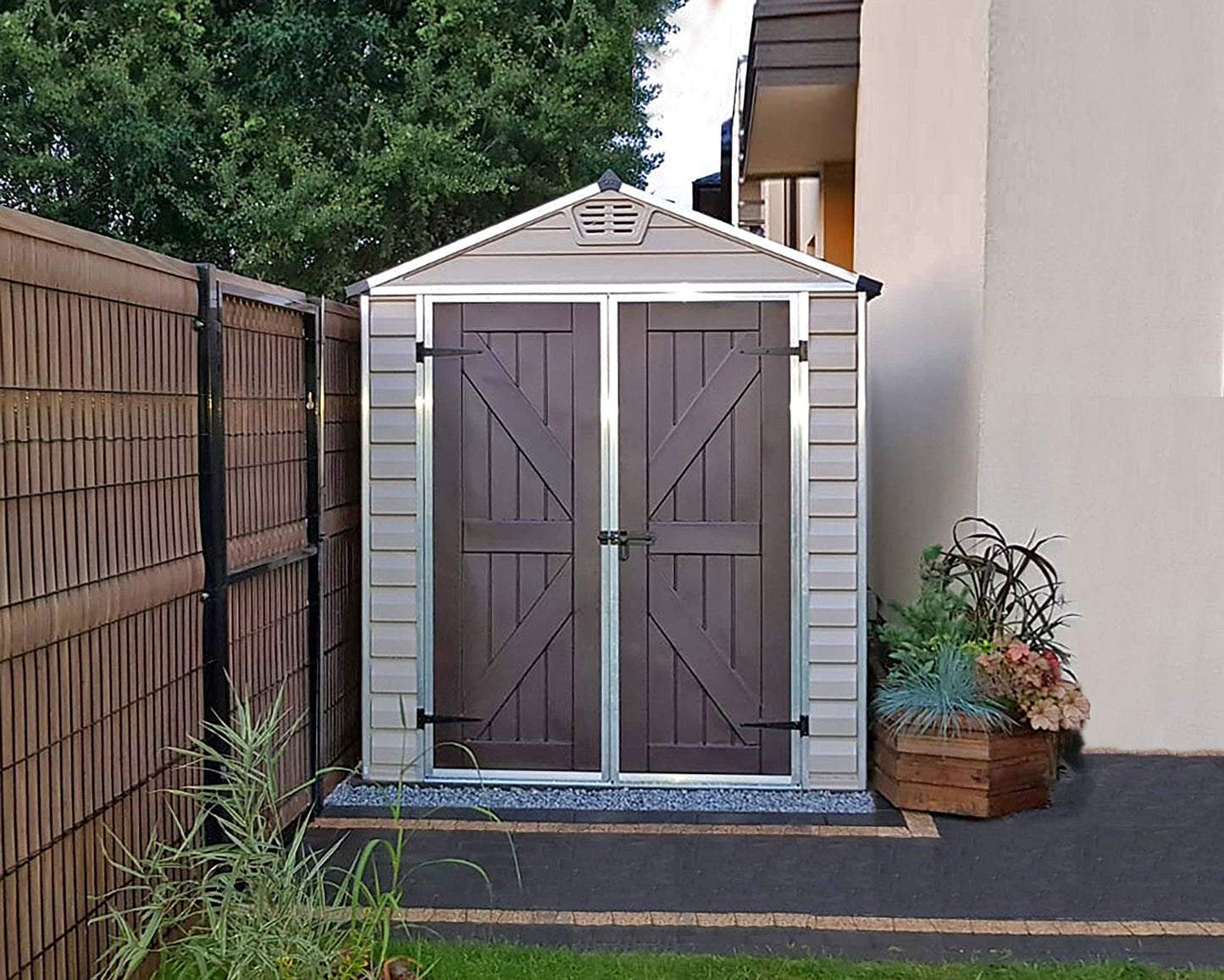 Palram - Canopia SkyLight 6' x 12' Storage Shed - Tan 6' x 12'