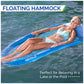 Kelsyus Spring Float Hammock Pool Lounge Chair, Light Blue Hammock (Non Hyper Flate Valve)