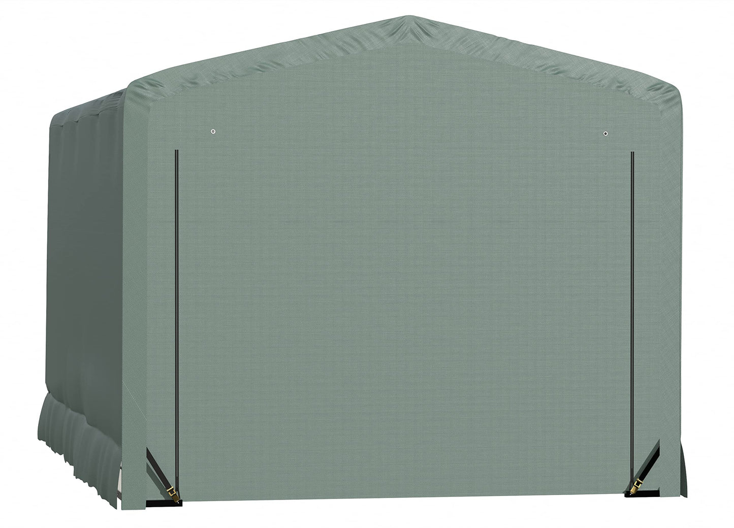 ShelterLogic ShelterTube Abri de garage et de stockage, 12' x 18' x 10', cadre en acier robuste, boîtier résistant au vent et à la neige, vert 12' x 18' x 10' 