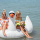 SWIMLINE Original Giant Ride On Inflatable Pool Float Lounge Series | Floaties W/Stable Legs Wings Large Rideable Blow Up Summer Beach Swimming Party Big Raft Tube Decoration Tan Toys for Kids Adults Swan Original