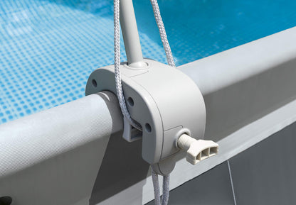 Intex 28054E Auvent pour piscine rectangulaire de 9' et moins Gris