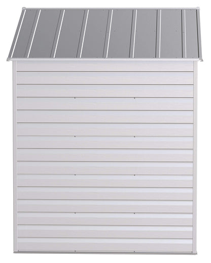 Arrow Shed Select Hangar de rangement extérieur verrouillable en acier, 8' x 6', gris flûte 