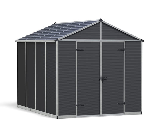 Palram - Canopia Rubicon 8' x 10' Shed - Gray