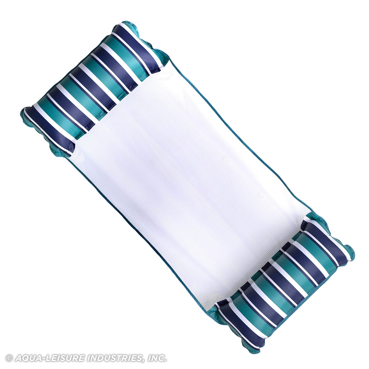 Aqua Original 4-en-1 Monterey Hammock Flotteur de piscine et hamac d'eau - Flotteurs de piscine gonflables polyvalents pour adultes - Matériau PVC épais et antiadhésif breveté Bleu sarcelle XL Hamac