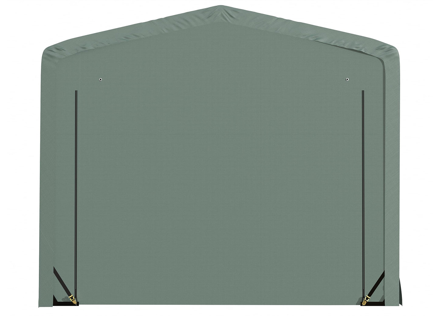 ShelterLogic ShelterTube Abri de garage et de stockage, 12' x 27' x 10', cadre en acier robuste, boîtier résistant au vent et à la neige, vert 12' x 27' x 10' 