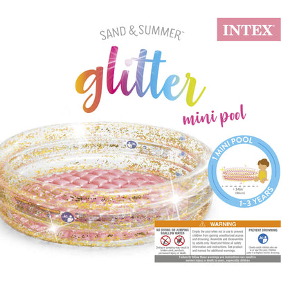 Intex Mini piscine à paillettes, piscine gonflable pour enfants, 1 à 3 ans