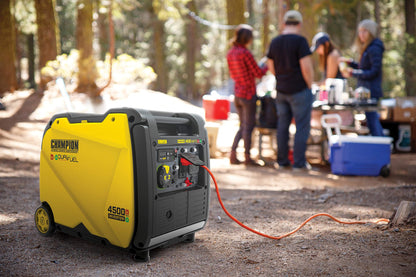 Champion Power Equipment 200988 4500-Watt Dual Fuel RV Ready Portable Inverter Generator, Electric Start 4500-Watt + Dual Fuel + EZ Electric Start