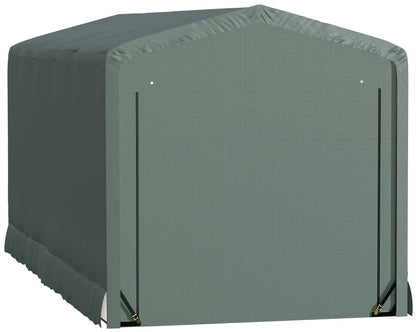 ShelterLogic ShelterTube Abri de garage et de stockage, 10' x 23' x 10', cadre en acier robuste, boîtier résistant au vent et à la neige, vert 10' x 23' x 10' 